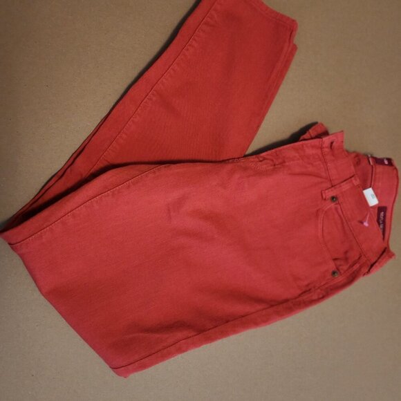 Lucky Brand Sofia Skinny Red Denim Jeans Women’s Size 10/30 Ankle Very Nice! - Picture 8 of 14